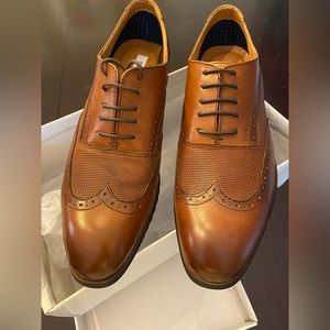Steve Madden Langdon Cognac Lea Shoes, size 10.5